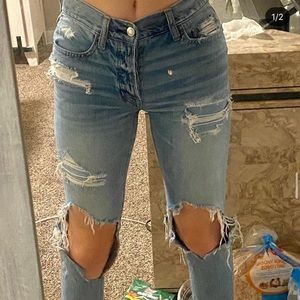 American eagle high rise mom jeans